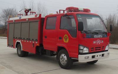 国六庆铃2-3吨水罐消防车